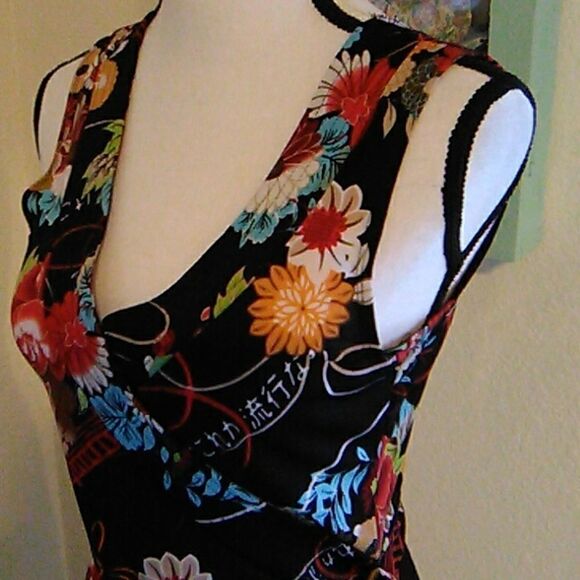 Aqua Blue Handkerchief Hem Dress - Picture 6 of 13